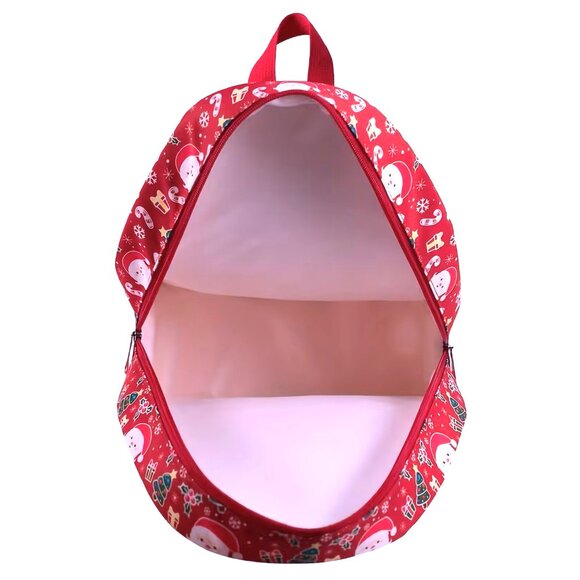 Santa Christmas Mini Backpack Holiday Tree Snowflakes Gifts Presents Candy NEW - Picture 5 of 6